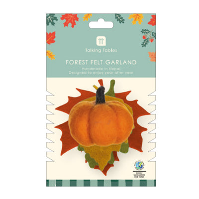 Autumn Hues Felt Garland - 2m