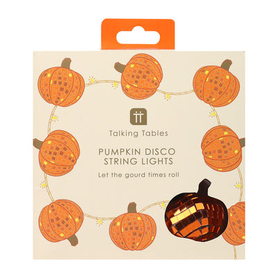 Autumn Hues Pumpkin Disco String Lights - 1.6m