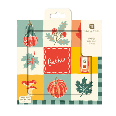 Autumn Hues Paper Napkins - 20 Pack