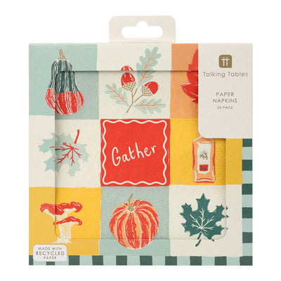 Autumn Hues Paper Napkins - 20 Pack
