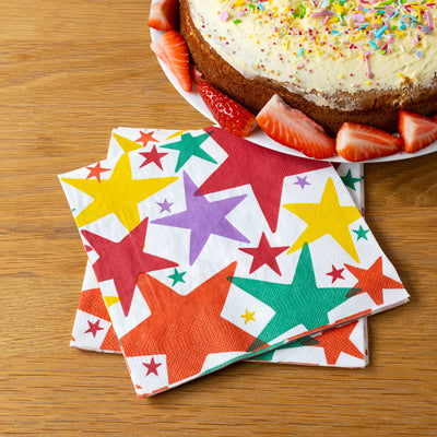 Star Paper Napkins - 20 Pack | Party Supplies |