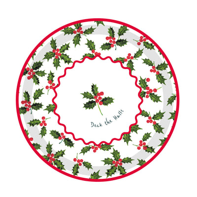 Botanical Holly Tin Tray - 30cm