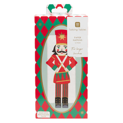Nutcracker Long Lunch Paper Napkins - Display | Christmas Decor |