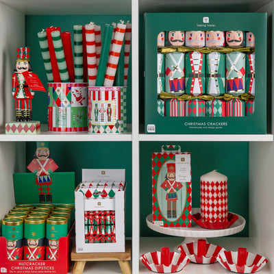 Nutcracker Long Lunch Paper Napkins - 8 Pack Display | Christmas Decor |