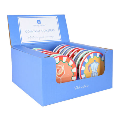 4 Drink Icons Coasters - Display | Homeware |