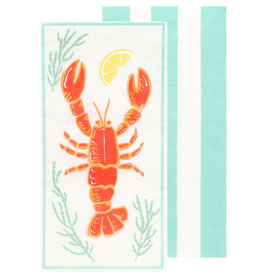 Lobster Long Lunch Paper Napkins - 16 Pack