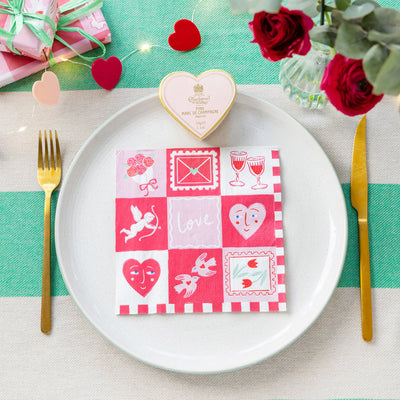 Love Icons Paper Napkins - 20 Pack | Wedding Decor |