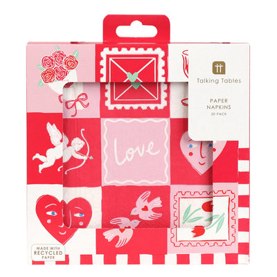 Love Icons Paper Napkins - 20 Pack | Wedding Decor |
