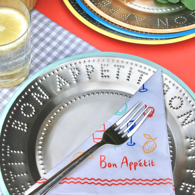Bon Appetit Icons Recycled Paper Napkins - 20 Pack