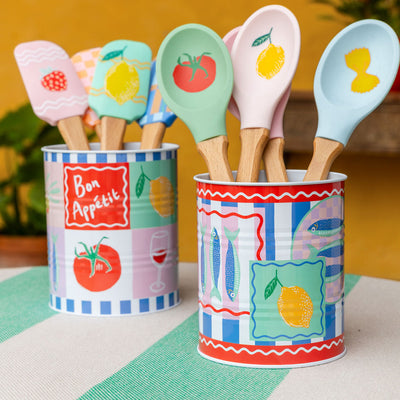 Food Icons Silicone Kitchen Utensils - 16 Pack | Kitchenware |