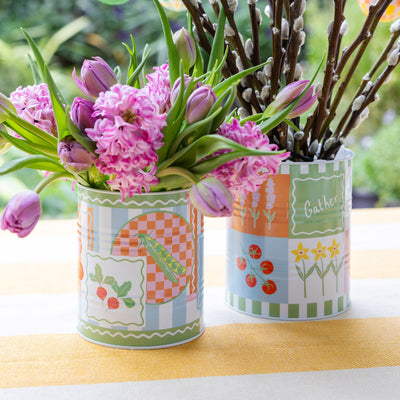 Spring Icons Recyclable Storage Tins - 2 Pack