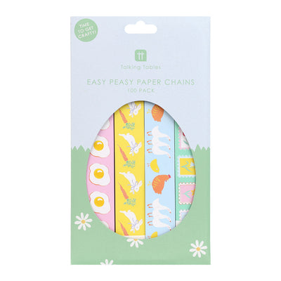 Spring Icons Paper Chain Kit - 100 Pack | Easter Decor |