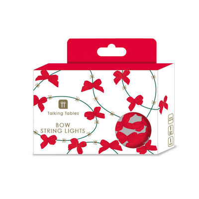 Candy Christmas Bow String Lights
