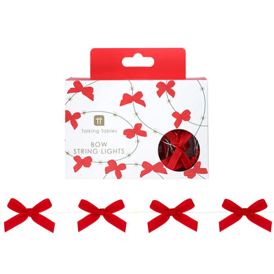 Candy Christmas Bow String Lights