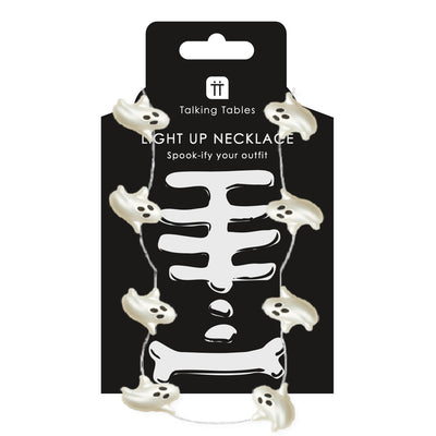 Halloween Ghost Light Up LED Necklace - Display