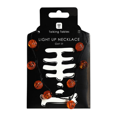 Pumpkin LED Necklace - 12 Unit Display | Halloween Decor |