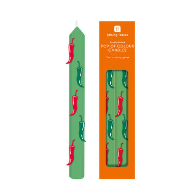 Green Chill Dinner Candles - 2 Pack