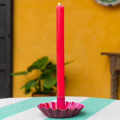 Cherry Red Dinner Candles - 25 Units Display | Summer Home Decor |