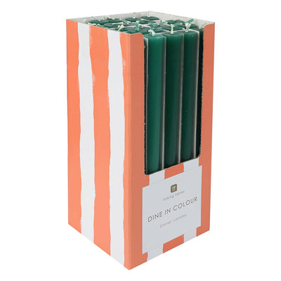 Green Taper Dinner Candles - POS Unit