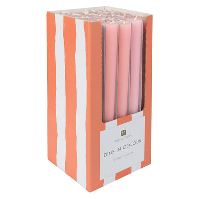 Pink Taper Dinner Candles - POS Unit