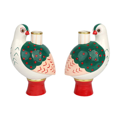 Bird Ceramic Candle Holder - 20cm