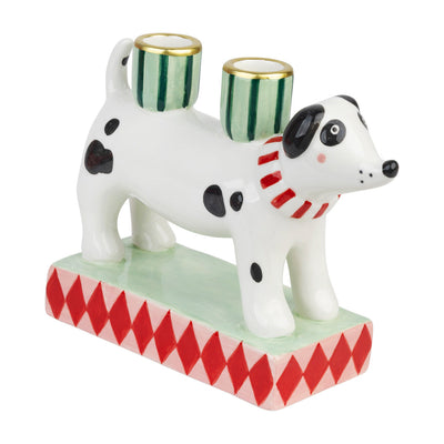 Hand-Painted Dog Candle Holder - 15cm | Home Decor |