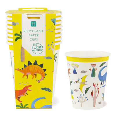 Party Dinosaur Cups - 8 Pack