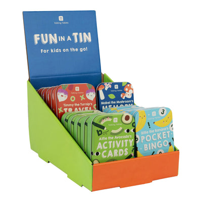 Mixed Tin Games - Display | Family Party Games |