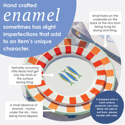 Bon Appetit Enamel Plate Starter Set - 25cm