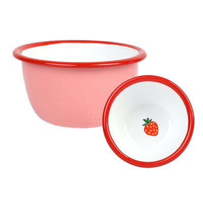 Strawberry Enamel Bowl - 10cm | Summer Kitchenware |