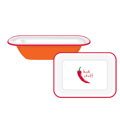 Hot Stuff Chilli Enamel Dish - 20cm