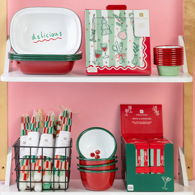 Bon Noel Enamel Dish - 20cm