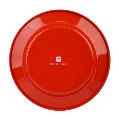 Tomato Green Enamel Plate - 25cm | Summer Tableware |