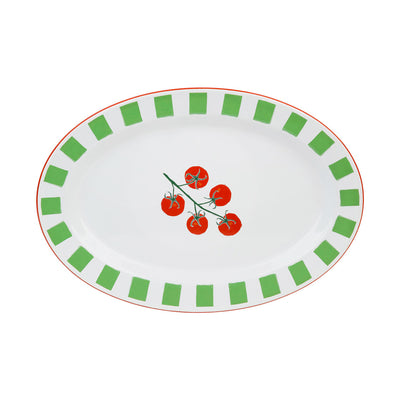 Tomato Enamel Platter - 36cm | Summer Kitchenware |
