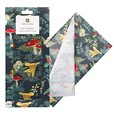 Forest Green Christmas Tissue Paper - 4 Sheets