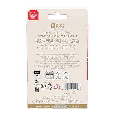 Fun Guy Santa Wooden Dec Kit - 10 Pack