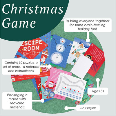 Santa Christmas Escape Room - 6 Unit Display | Christmas Game |