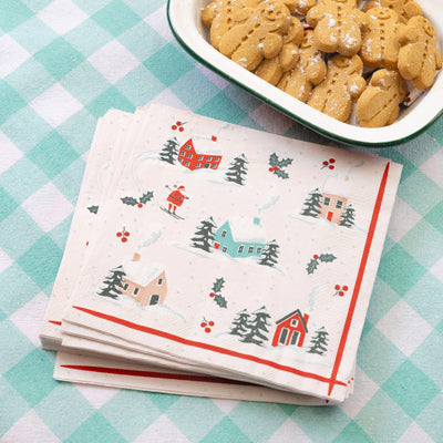 Fun Guy Santa Christmas Paper Napkins - 20 Pack
