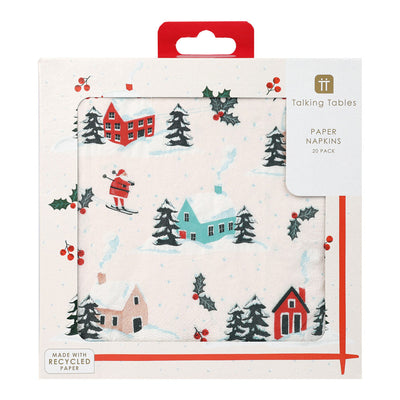 Fun Guy Santa Christmas Paper Napkins - 20 Pack