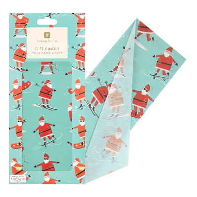 Fun Guy Santa Tissue Paper - 4 Sheets