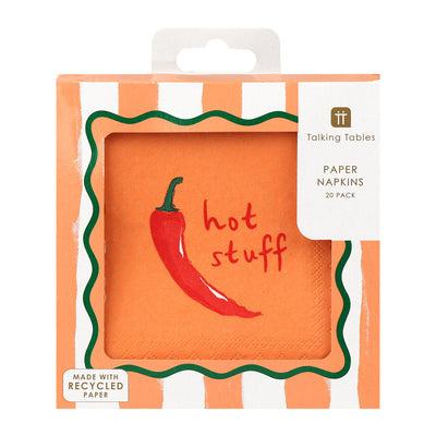 Hot Stuff Chilli Paper Napkins - 20 Pack