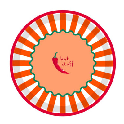 Hot Stuff Chilli Tin Tray - 30cm