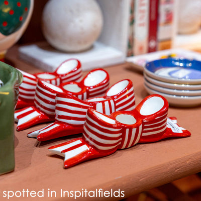 Bow Ceramic Candle Holder