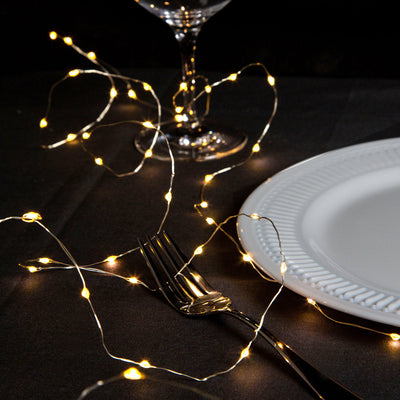Gold LED String Lights - 3m - Red POS Unit