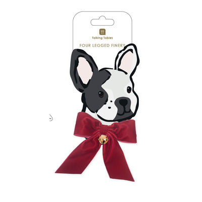 Dog / Cat Velvet Christmas Bow Neck Tie