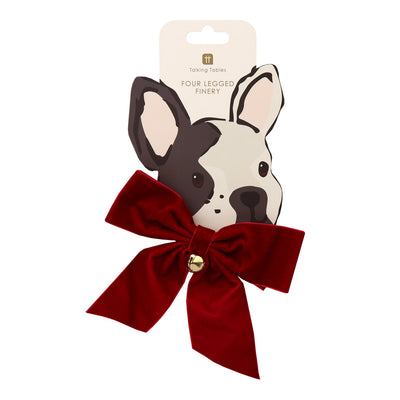 Dog / Cat Velvet Christmas Bow Neck Tie
