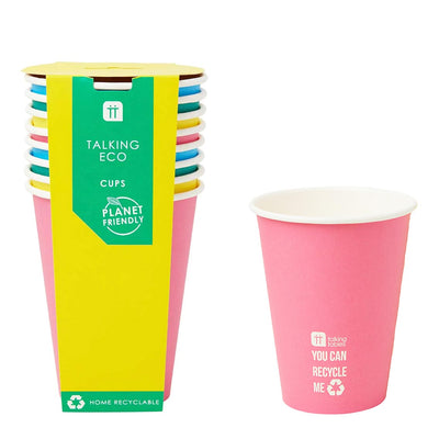 Birthday Brights Rainbow Cups - 8 Pack