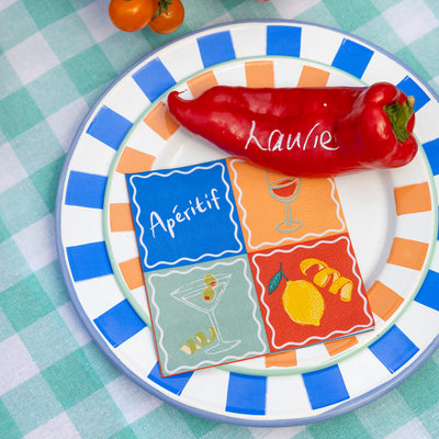 Bon Appetit Aperitif Recycled Paper Cocktail Napkins - 20 Pack