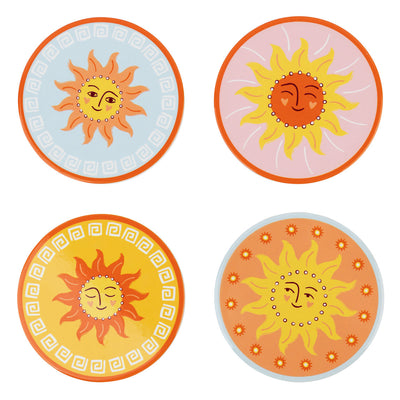Sun Design Coasters - Mixed Display - 20 Units | Summer Gifts |
