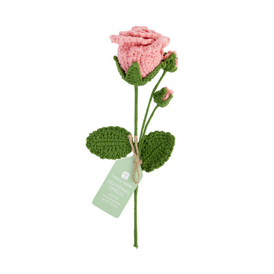 Handmade Roses Crochet Sprigs - 9 Bundle Display Set | Spring Decor |
